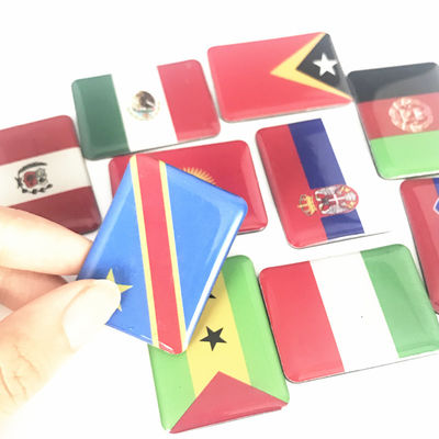 ποιότητας  Shape Custom Different Countries 3D Crystal Glass Epoxy Fridge Magnet Country Flags Fridge Magnet For Souvenir εργοστάσιο