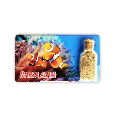Durable Wholesale Personalized Drift Bottle Creative Epoxy Fridge Magnet Home Decoration Tourist Souvenirs