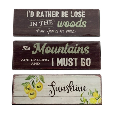 Eco-friendy Wholesale Sets 3 Size 15x5cm or Customized and Different Styles Home Decoration Metal Fridge Magnet